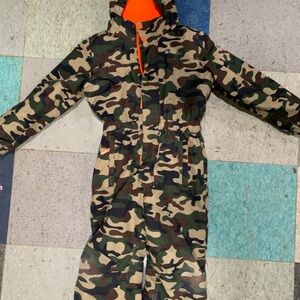 Kids Camouflage Hooded Snowsuit